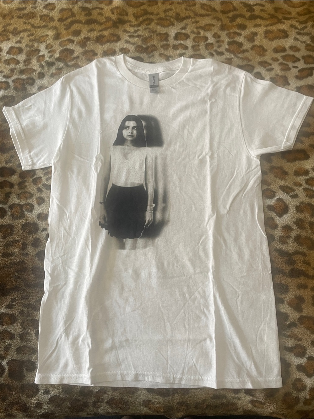 Gildan White & Black Graphic Tee Of “Hope Sandoval” From Mazzy Star